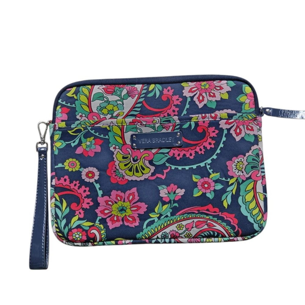 Vera Bradley Petal Paisley Floral Print Tablet Case I-pad Kindle sleeve Clean